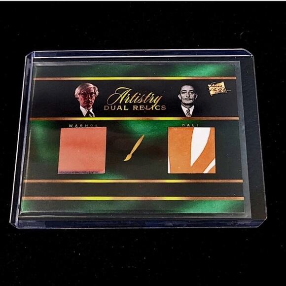 Authentic Andy Warhol and Salvador Dali Pieces of Art Relics POTP - Picture 1 of 5
